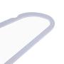 Quality Plastic Non Velvet Non-Flocked Thin Compact Hangers Swivel Hook Gray (50)