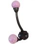 Indianshelf Handmade 1 Artistic Vintage Pink Iron Solid Rail Hooks Hangers/Towel Holder Kitchen