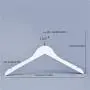 Cocomaya 17.5 Inch White Solid Wooden Hanger Coats Clothes Dress Shirts Hanger with 360 Swivel Hook, Pack of 20 Cocomaya 17.5 Inch White Solid Wooden Hanger Coats Clothes Dress Shirts Hanger with 360 Swivel Hook, Pack of 20