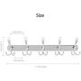 EEEKit 10/15 Hooks, Stainless Steel 304 Coat Holder, Rail Hat Bath Robe Clothes Hanger Rack Mugs Holder Home Storage for Office, Kitchen, School, Entryway, Wall Mounted