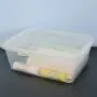 Obston 9 Quart Clear Storage Containers, Plastic Latching Box, 6 Packs Obston 9 Quart Clear Storage Containers, Plastic Latching Box, 6 Packs
