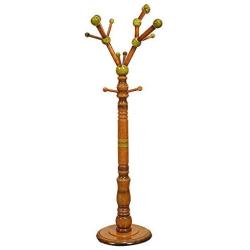 HL-TD Solid Wood Coat Rack Free Standing Tree Hanger Vertical Bedroom Clothes Rack for Livingroom Simple