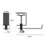 HEYJUDY Gaming Headset Hook Holder Hanger Mount Stainless Steel Office Bag Clothes Storage Rack Reduce Clutter Under Desk Design