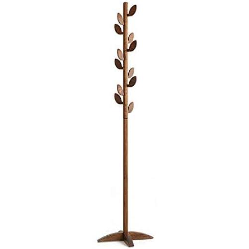 GJM Shop Bedroom Solid Wood Coat Rack Landing Hall Simple Clothes Hanger Entrance Oak Creative Vertical Racks 1864545cm (Color : 2)