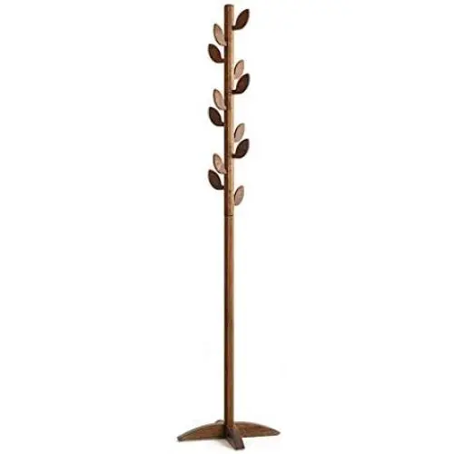 GJM Shop Bedroom Solid Wood Coat Rack Landing Hall Simple Clothes Hanger Entrance Oak Creative Vertical Racks 1864545cm (Color : 2)
