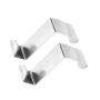 Fashionlook 2PCS Stainless Steel Kitchen Cabinet Draw Hooks Kitchen Cabinet Draw Towel Clothes Pothook Clothes Hanger Holder