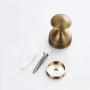 LIOOBO Brass Wall Hook Decorative Robe Coat Hook Bathroom Towel Hanger Closet Clothes Hat Hanging Rack for Kitchen Home (Bronze)