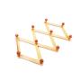 WZP Clothing Display Rack Wall-Mounted Wooden Rack,Retractable Folding Hanger,Household Clothes Hat Scarf Multi-Purpose Coat Rack Retractable Folding/As Shown / 45 x 11.5 x 6.8CM