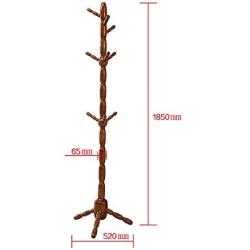 Yxsd 185CM Coat Rack Stand 9 Hooks Clothes Stand Tree Stylish Wooden Hat Coat Rail Stand Rack Clothes Jacket Storage Hanger Organiser, Wood Color (Color : Natural)