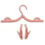 WofuL 8pcs Portable Folding Clothes Hangers with Detachable Socks Skirts Trousers Clips,Travel Camping Coat Hangers Racks WofuL 8pcs Portable Folding Clothes Hangers with Detachable Socks Skirts Trousers Clips,Travel Camping Coat Hangers Racks