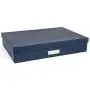 Bigso Sverker Fiberboard Legal/Art Storage Box, 3.3 x 17.1 x 12.2 in, Blue