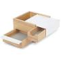 Umbra Mini Stowit Jewelry Boxes - Modern Keepsake Storage Organizer with Hidden Compartment Drawers for Ring, Bracelet, Watch, Necklace, Earrings, and Accessories (White / Natural)