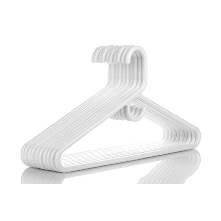 Neaties American Made White Plastic Hangers With Bar Hooks 30pk for sale  online