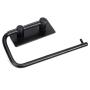Sumnacon Stainless Steel Toilet Roll Paper Holder 3M Self Adhesive, Rustproof Bathroom Kitchen Tissue Holder Towel Hanger Hook Wall Mount(Black)