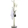 Metal Coat Rack Stand Golden Satin Steel Finish Stable Marble Base, High-Grade with Hooks Metal Tree Hat & Coat Hanger Floor Free Standing Wall Bedroom Easy Assembly (Golden) Metal Coat Rack Stand Golden Satin Steel Finish Stable Marble Base, High-Grade with Hooks Metal Tree Hat & Coat Hanger Floor Free Standing Wall Bedroom Easy Assembly (Golden)