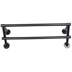 GJM Shop Oblique Rod Parallel Bars Iron Clothing Racks/are Hanging Wall Clothing Wall-Mounted Display Rack/Hangers Clothes Rail/Display Stand/Wall Hanging On The Wall Hangers/Coat Racks