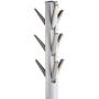 Umbra Flapper Coat Rack, Clothing Hanger, Umbrella Holder, and Hat Organizer, Great for Entryway, White/Nickel