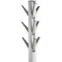 Umbra Flapper Coat Rack, Clothing Hanger, Umbrella Holder, and Hat Organizer, Great for Entryway, White/Nickel