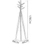HLR-Coat Racks Free Standing Solid Wood Coat Rack Simple Bedroom Multifunction Hangers Rubber Wood Clothes Rack Easy Assembly Wood (Color : Brown) HLR-Coat Racks Free Standing Solid Wood Coat Rack Simple Bedroom Multifunction Hangers Rubber Wood Clothes Rack Easy Assembly Wood (Color : Brown)