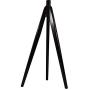 COAT RACK Feifei Floor Standing Tree Clothes Hat Stand Hanger Rotatable Solid Wood 3 Feet 7 Hooks, 4646178CM (Color : Black)