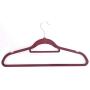 Alger Max 10 Pack Plastic Clothes Hangers with Hook Non-Slip Heavy Duty Suit Hangers Space Saving Organizer 22LBS Capacity for Bedroom Closet Clothes Wine Red