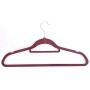 Alger Max 10 Pack Plastic Clothes Hangers with Hook Non-Slip Heavy Duty Suit Hangers Space Saving Organizer 22LBS Capacity for Bedroom Closet Clothes Wine Red