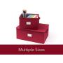 Covermates ? Medium Zip-Top Storage Bin ? 15W x 12D x 10H ? 2 YR Warranty ? Year Around Protection - Scarlett Red