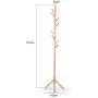 Tree Coat Rack,Beech Wood Free Standing Easy Assembly No Tools Required with 8 Hooks Entryway Coat Hanger for Clothes-a 40x175cm(16x69inch)
