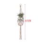 Flosky 4pcs Braided Macrame Plant Hanger Hanging Basket Flowerpot Holder Garden Decor