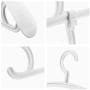 HJYPYJ Magic Clothes Hanger, Detachable Pants Hangers, Home No Trace Non-Slip Space Saving Hanger Organiser/Blue / 12 Pcs