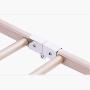 Ping Bu Qing Yun Drying Rack - Floor Folding Indoor Drying Rack Balcony Telescopic Clothes Pole Household Cool Hanger Universal Wheel + Cross bar Clothes Drying Rack (Color : Champagne Gold)