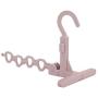 Fdit1 Multifunctional Foldable 4 Holes Drying Rack Clothes Hanger Clothing Hook Quality PP Material(2#)