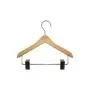 NAHANCO MINI8RC Mini Wooden Top Hanger with Clips, 8" (Pack of 100) NAHANCO MINI8RC Mini Wooden Top Hanger with Clips, 8" (Pack of 100)