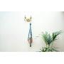Macrame Plant Hanger // Hand cut copper beads Hanger // Christine