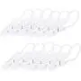 BAKVOS Clothes Pins Clothes Hangers Clothes Pegs White with Rope 12 Pack BAKVOS Clothes Pins Clothes Hangers Clothes Pegs White with Rope 12 Pack