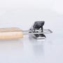 KYCPTNFJ Portable 5 PCS Multifunction Skirt Clip Solid Wood Clothes Hanger Pants Folder Anti-Skid Trousers Rack