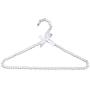 10pcs Random Color Clothes Hanger Plastic Pearl Beaded Bow Clothes Dress Coat Hangers Closet Coat Storage Organizer