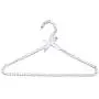 10pcs Random Color Clothes Hanger Plastic Pearl Beaded Bow Clothes Dress Coat Hangers Closet Coat Storage Organizer