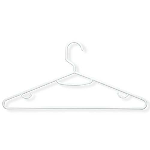 Honey-Can-Do HNG-01523 Recycled Plastic Hangers, 15-Pack, White