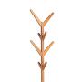 COAT RACK Solid Wood Free Standing, Coat Hook Wooden And Hook Rack With 4 Tiers 8 Hooks, Entryway Standing Hat Coat Hanger Rack, Hall Tree For Clothes Scarves And Hats