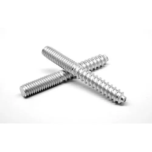 1/4"-20 x 1 1/2" Coarse Thread Hanger Bolt Low Carbon Steel Zinc Plated Pk 50