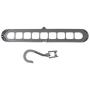 9 Holes Clothes Hanger Plastic Storage Rack Wardrobe Clothing Organizer Coat Hook 10pcs Random Color