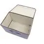 Foldable Storage Bins Storage Cubes Boxes with Lids and Handles Linen Fabric Durable Basket Containers Organizerfor Home, Office, Nursery, Closet, Bedroom, Set of [2-Size]