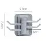 Cupcinu Seamless Hook Rotate 4 Links Towel Hook Coat Rack Wall Mount Hanger Heavy Duty Clothes Holder Kitchen Hooks for Office Kitchen Bathroom Cabinet Draw Clothes (Blue) Cupcinu Seamless Hook Rotate 4 Links Towel Hook Coat Rack Wall Mount Hanger Heavy Duty Clothes Holder Kitchen Hooks for Office Kitchen Bathroom Cabinet Draw Clothes (Blue)