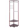 Shotbow Multifunctional Coat Rack Floor Indoor Clothes Rack Fashion Creative Hanger for Jacket Sweater Clothes Scarf Hat Bag, Home Furnishing Coat Rack Hanger Organizer Rack, Easy Assembly (Wine)