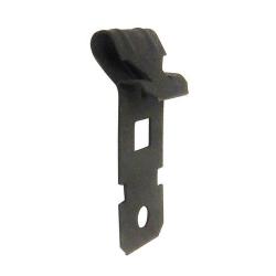 Morris Products Z Purlin Angled Flange Hanger ? Fits 1/16”-1/4” Thick Angled Z Purlin, Clearance for ?” Bolt ? Premium Tooling for Floor Installations ? 100 lb. Static Load Limit