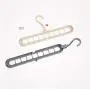 10pcs Random Color Space Saver Plastic Magic Hanger Clothes Rack Clothing Hook Closet Organizer