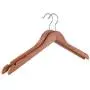 Wahdawn Aromatic Cedar Wooden Clothes Hangers Non Slip, 100% Natural Solid Wood Coat Suit Clothing Hanger (10 Pack)