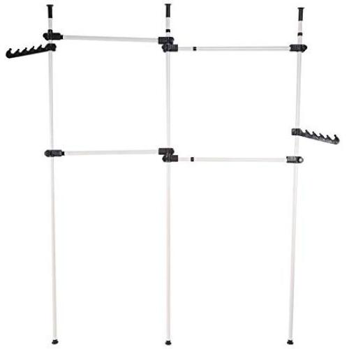 Moon_Daughter Space limited Poles Hanger Clothes Rack Simple Closet Wall Apartment Dorm