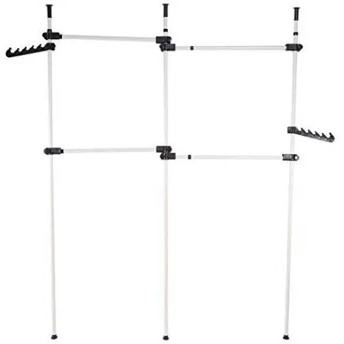 Moon_Daughter Space limited Poles Hanger Clothes Rack Simple Closet Wall Apartment Dorm Moon_Daughter Space limited Poles Hanger Clothes Rack Simple Closet Wall Apartment Dorm